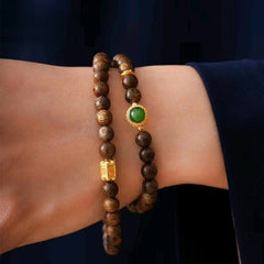 Agarwood Jasper New Chinese Style Bracelet-Fortune Bringing